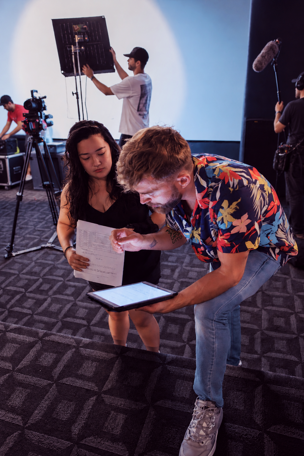 Behind the scenes production